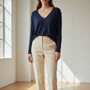 Vince Midnight Blue V-Neck Top